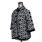 Pine Needles NY Women’s Knit Sweater Coatagain Preppy Equestrian Coastal L Black Size L Photo 1