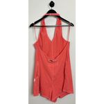 FREE PEOPLE Movement Hot Shot Halter Romper in Hibiscus Size Large Pink Photo 4