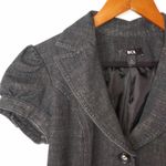 BCX  M Black Denim Jeans Waist Jacket Photo 2