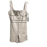 We Wore What  Corset Bodysuit Revolve NWT Gray Black Size XL $88 Retail Photo 1