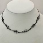 Catherine Popesco France sterling plated rhinestone necklace Silver Photo 5