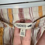 Toad & Co  Hemp Striped Ruffle Skirt Size Large Photo 3
