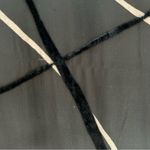 Vintage Tessuto Crosshatch Textured Silk Blend Organza Maxi Dress Black Beige L Size L Photo 3