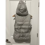 Hollister  Hooded Gray Puffer Fleece Lined Vest Women's Size Large Y2K Photo 2