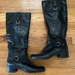 Bandolino  Black Leather Knee High Riding Boots Photo 0