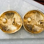 Givenchy Vintage Round Clip on Enamel Earrings Photo 2