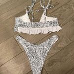 SheIn Tie Strap Polka Dot Bikini Photo 2