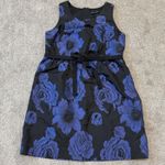 Lane Bryant 14 sleeveless floral jacquard satiny belted dress D4 2455 Photo 9