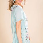 Umgee  Meet Me in Paradise Blue Shift Dress Size Medium Photo 2