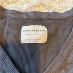 Aeropostale Grey Cropped Long Sleeve Photo 2