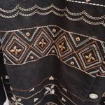 Alfred Dunner Size10 Womens Black 3/4 Sleeve Jacket Shirt Top Embroidered Size 10 Photo 4