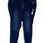 Maurice's M Jeans New Button Fly High Rise Limitless Jegging Indigo XXL Short Photo 1
