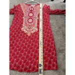 Boden Ingrid Silk Blend Dress Shift Dress Size US 6 Boho Colorful Tapestry Red Photo 7