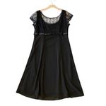 VINTAGE 90s DRESSBARN Black Dress Size 12 Photo 3