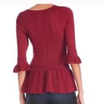 Torn By Ronny Kobo NWT  knit peplum top Photo 1
