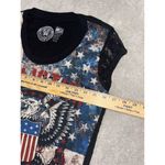 Affliction  Y2K LaceShort Sleeve America Graphic‎ Tee Sz Small Eagle Photo 4
