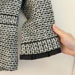 White House | Black Market Tweed Plaid Ribbon Ruffle Blazer Size 2 Photo 3