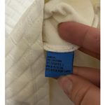 J. McLaughlin  Long Sleeve Shirt Size Large Cream Quilted Top Preppy Classic City Photo 5