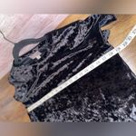 Motto women’s velvet black top size Small short sleeve casual dress. Photo 5