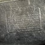 Coach VTG City Saddle Shoulder Bag Leather Gold Turnlock Closure NYC Black Photo 2