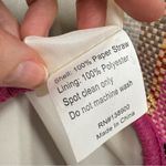 Shiraleah  Amelia Pink Gold Striped Straw Beach Bag Tote Purse Boho Vacation Photo 5