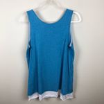 Indigenous Tank Top S Layered Organic Cotton Fair Trade Ethical Peru Blue White Photo 4