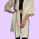 Vintage 90s Alexandra Nicole white sateen bridal robe 🔥 Size M Photo 0