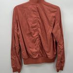 Z By Zella Women's Ella Satin Bomber Jacket in Pink Canyon Size Small Photo 2