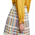 Anthropologie  Akemi + Kim Multicolor Embroidered Boho A-Line Skirt Size US 8 Photo 0