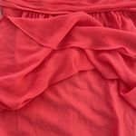 David's Bridal DAVID’S BRIDAL short crinkle chiffon bridesmaid dress style F15600 coral size 16 Photo 10