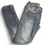 Rock Revival  Women's Blue Sukara Mid Rise Straight Jeans Size 29/7 Photo 6