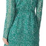 The East Order Womens Nordstrom Gizele Green Mini Wrap Dress Size Small L/S Photo 1