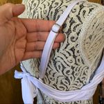 Shade & Shore Double Ring Back Tie Bikini Swim Top White Size XL Photo 6