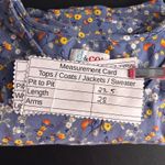 Denim And Co Womens Peplum Top Size 1X Prairie Floral Bohemian Festival Indie Blue Photo 10