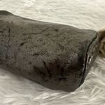 Junior Drake‎ Metallic Leather Round Pouch Cosmetic Bag Clutch Photo 3