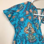 Band of Gypsies Band of the Free / Women’s Floral Print Tie Back Wrap Maxi Dress Photo 4