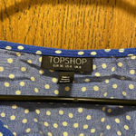 Topshop  Blue Polka dot Crop Top‎ size 4 Photo 4
