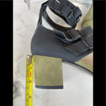 Frēda Salvador Military Green/Black Suede Cage Sandals Size 9 Black Photo 9