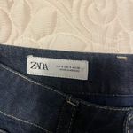 ZARA Bubble Dark Wash Jean skirt Photo 3