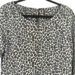 Talbots  Leopard Print Ponte Knit Back Zip Sheath‎ Dress Size 12 Career Office Photo 4