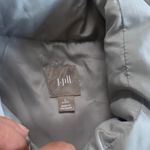 J. Jill Light Gray Goose* Puffer Vest Oversized Casual Size L Photo 1