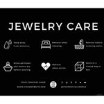 Gold Plated Blue Clover Necklace Flower Chain stainless steel womens jewelry Photo 9