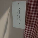 Charter Club  Red and White Gingham Intimates Photo 10