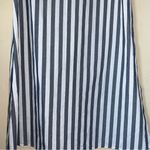 Emery Rose Grey And White Vertical Stripe Short Sleeve Maxi Dress Sz XL Black Photo 2