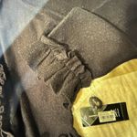 Inc concepts black sweater with velvet trim NWT XL Photo 3