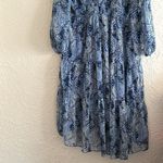 Joie  Parisian Paisley Long Sleeve Tiered Midi Maxi Dress Blue Floral NWT XXL Photo 10