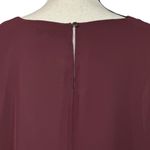 Jennifer Lopez JLo X-Large Top V-Neck Hi-Low Hem Lined 3/4 Flare Sleeves Keyhole Lightweight Photo 5