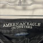 American Eagle Outfitters Women's Black Distressed Crop Jegging Size 10 Photo 2
