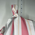 Hyped Unicorn  Cropped Doleman sleeve stripped multicolored semi sheer top SMALL Photo 5