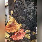 Sans Souci  Black Floral Sheer Blouse Photo 3